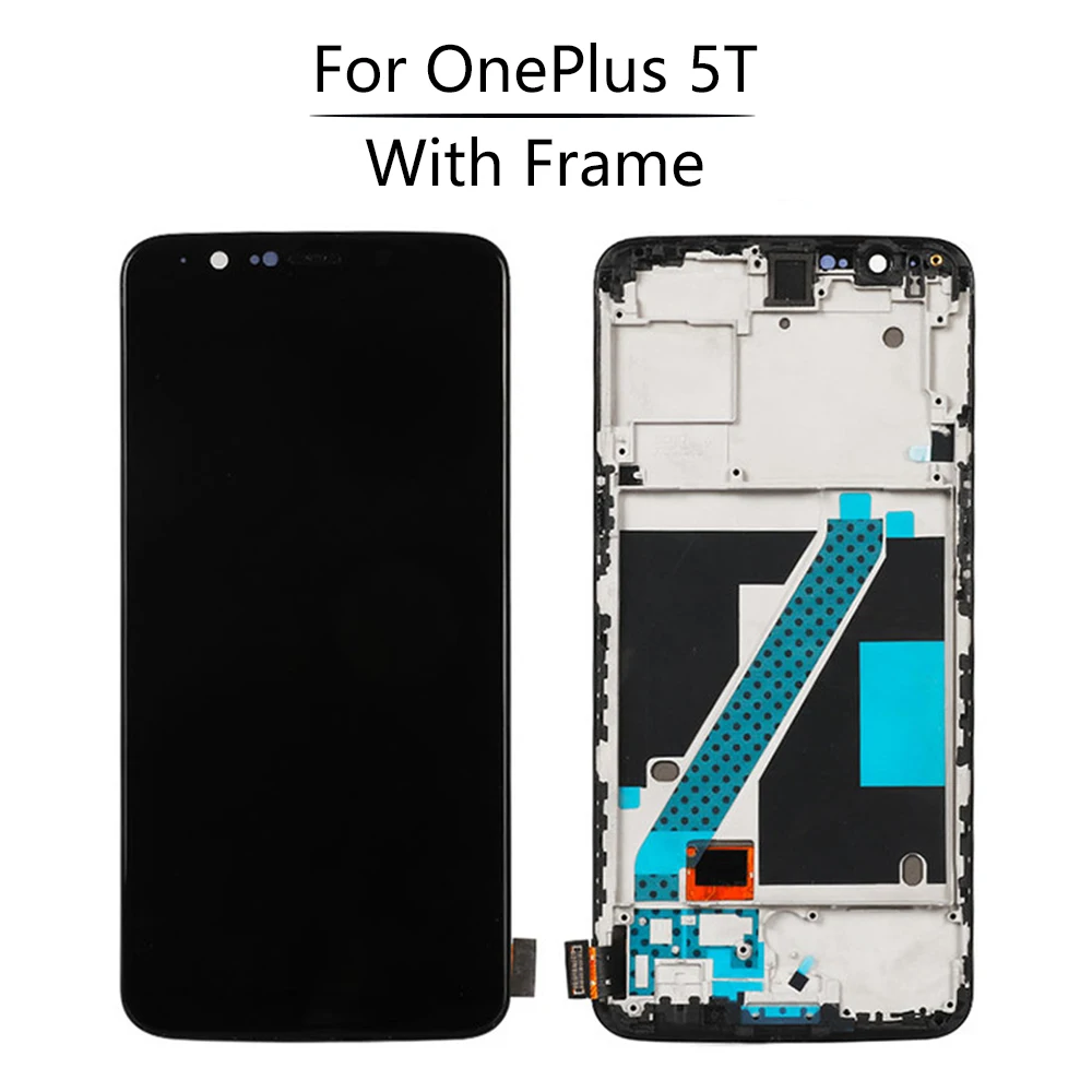 Оригинальный AMOLED ЖК дисплей для Oneplus 5T A5010 сенсорный экран дигитайзер One Plus