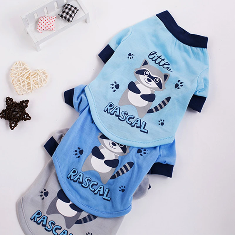 

Dog T-shirt Summer Cat Dog Clothes Puppy Tee Shirt Coat Small Dog Costume Outfit Yorkshire Poodle Bichon Pomeranian Clothing