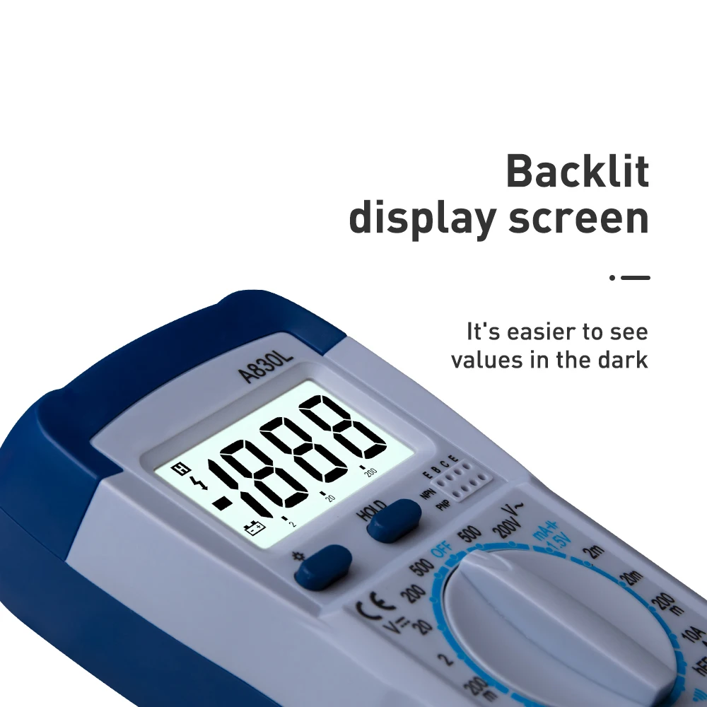 Цифровой мультиметр тестер с функцией зуммера для измерения