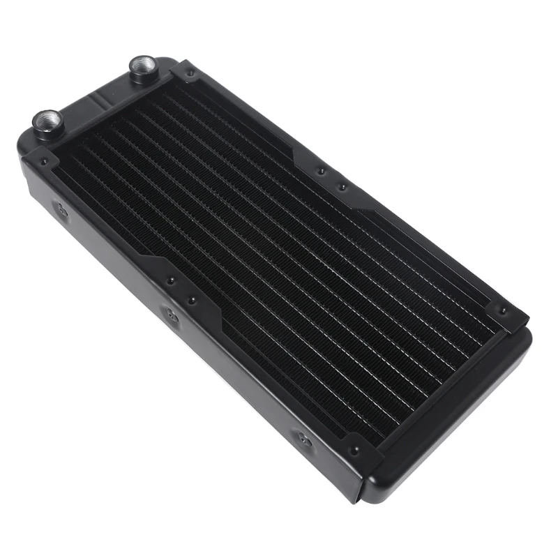 

C1FB Aluminum Water Cooling Radiator 10 Tubes Heat Exchanger CPU Heatsink Cooler Fast Heat Dissipation for PC Computer