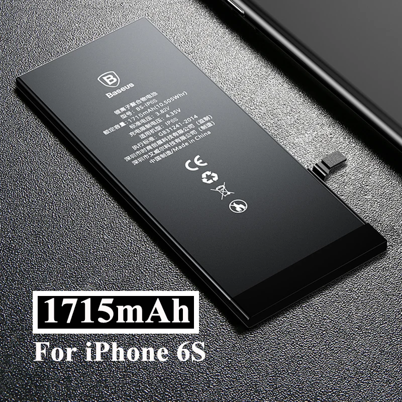 For iPhone 6S Аккумулятор Baseus для телефона iPhone 6s 6 6s Plus 7, сменные литиевые батареи большой емкости 3500 мАч с бесплатными инструментами - Цвет: For iPhone 6S