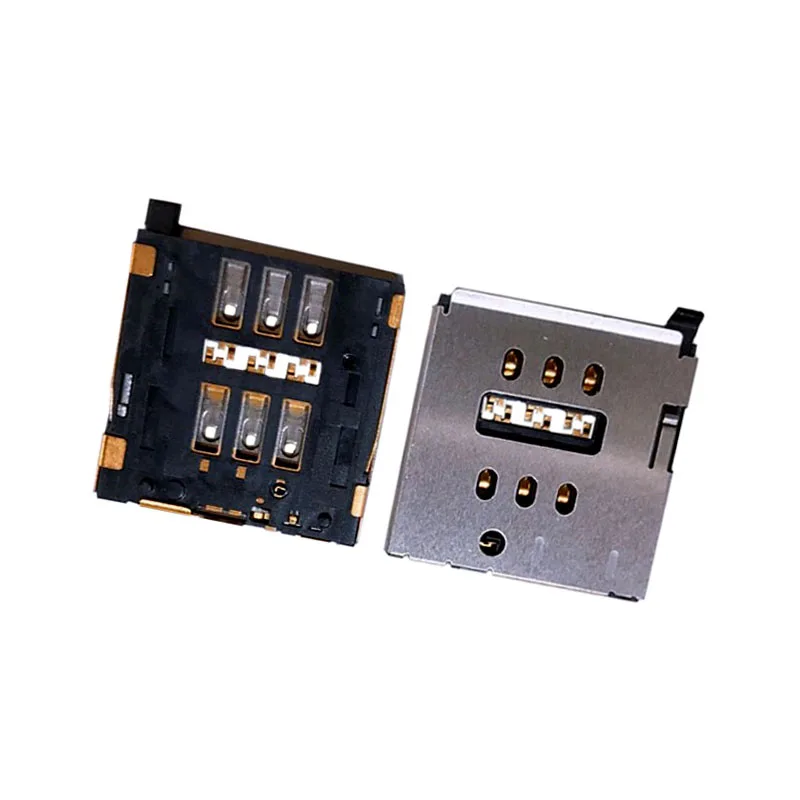 10Pcs Sim Card Reader Slot Tray Holder Connector Socket For Iphone 6S 6SP 6SPlus 8 8P 8G 8Plus Plus 5C 5S 5GS 5SE SE 2016 2020 | Мобильные