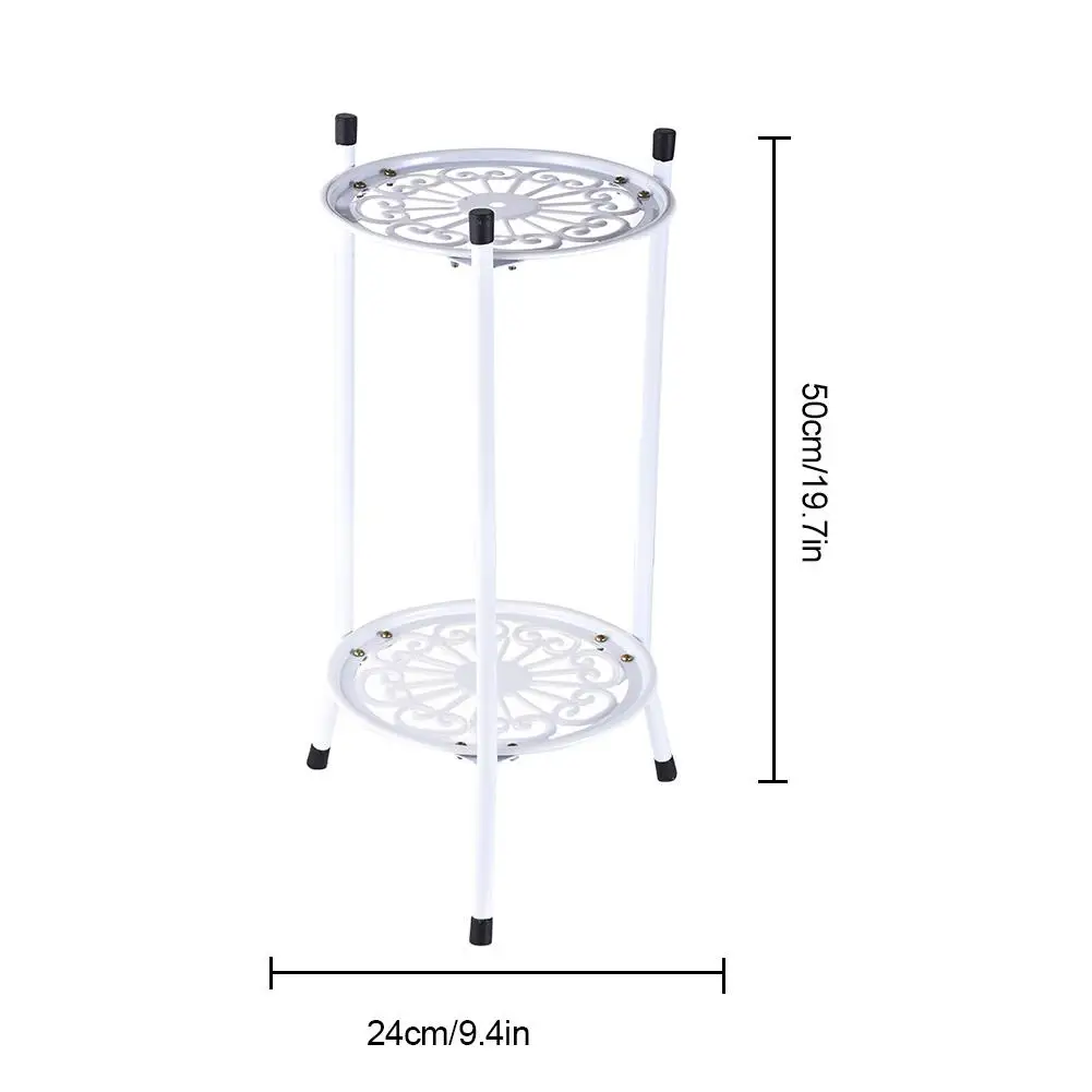 

Multi-Tier Wrought Iron Flower Stand European Simple Style Flower Plant Storage Rack For Balcony Indoor Home Plant Pot Organizer