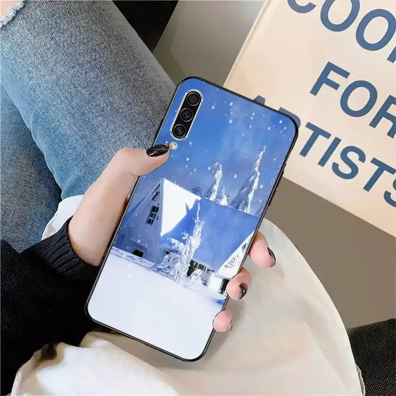 

Snow Ice flower aesthetics pattern Phone Case For Samsung galaxy S 9 10 20 A 10 21 30 31 40 50 51 71 s note 20 j 4 2018 plus