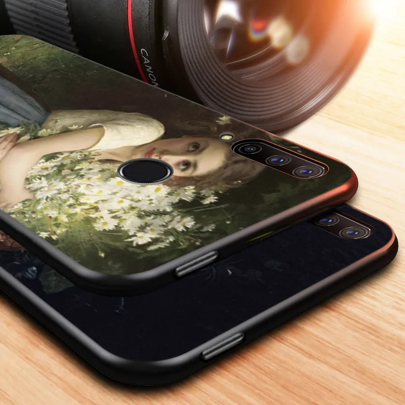 

Silicone Cover Classic Painting Flower Retro For Huawei Honor 10i 9X 8X 10 9 Lite 8 8A 7A 7C 7S Pro Bright Glossy Phone Case