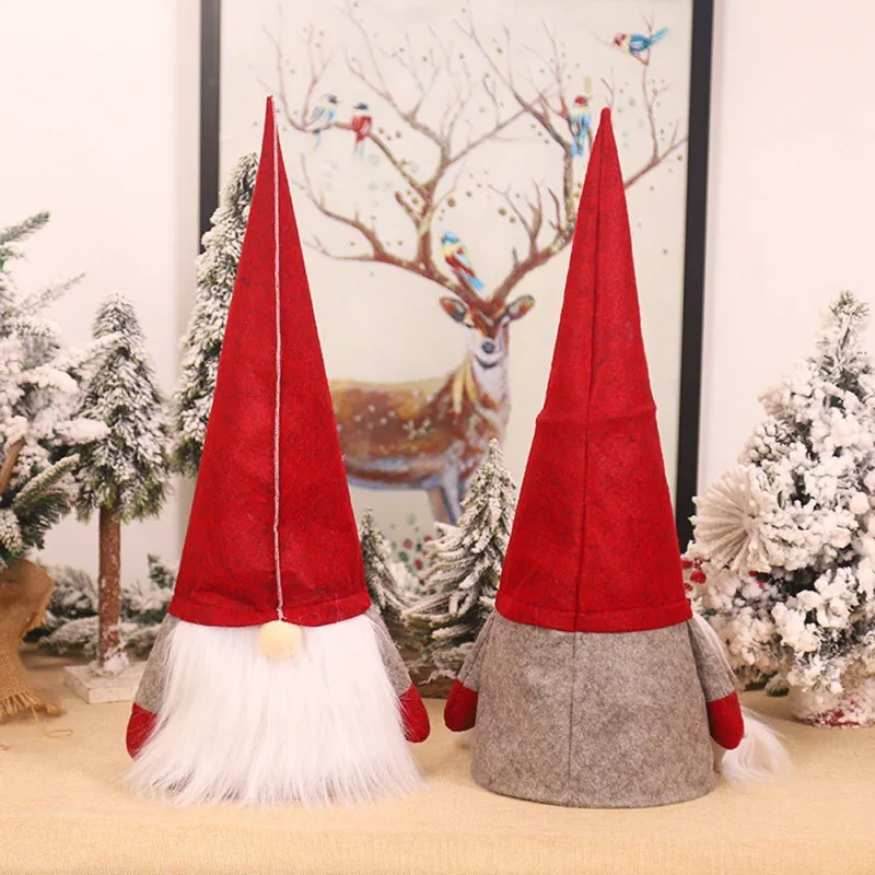 

Christmas tree top decoration Christmas supplies Rudolph doll ornaments tree top hat Christmas tree decoration
