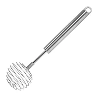 jaswehome balloon wire whisk stainless steel hand egg mixer kitchen cooking cake baking tool spring egg beater