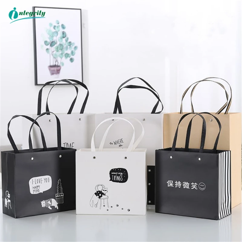 Целостность 5/10 шт. ручной подарочной сумке свадебные подарочные пакеты Мрамор