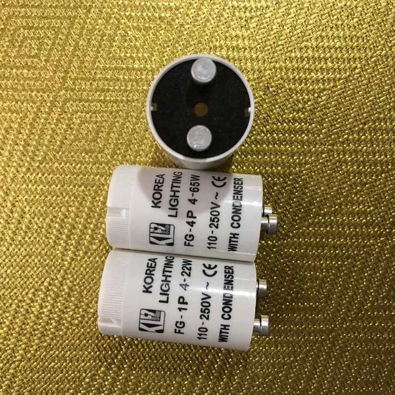 100 шт./лот высококачественный флуоресцентный трубчатый стартер для 4 22W110 250VAC