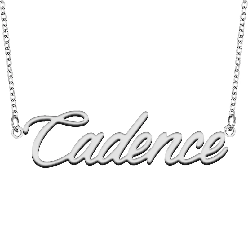 Cadence Custom Name Necklace Customized Pendant Choker Personalized Jewelry Gift for Women Girls Friend Christmas Present