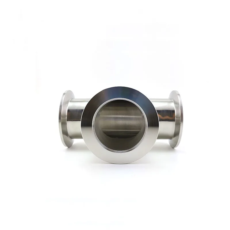 

KF25 (NW25) Equal Tee 3-way T type Flange Adapter Vacuum Fitting Pipe Tube Vacuum Flanged Tri Clamp Tube Tee Stainless Steel 304
