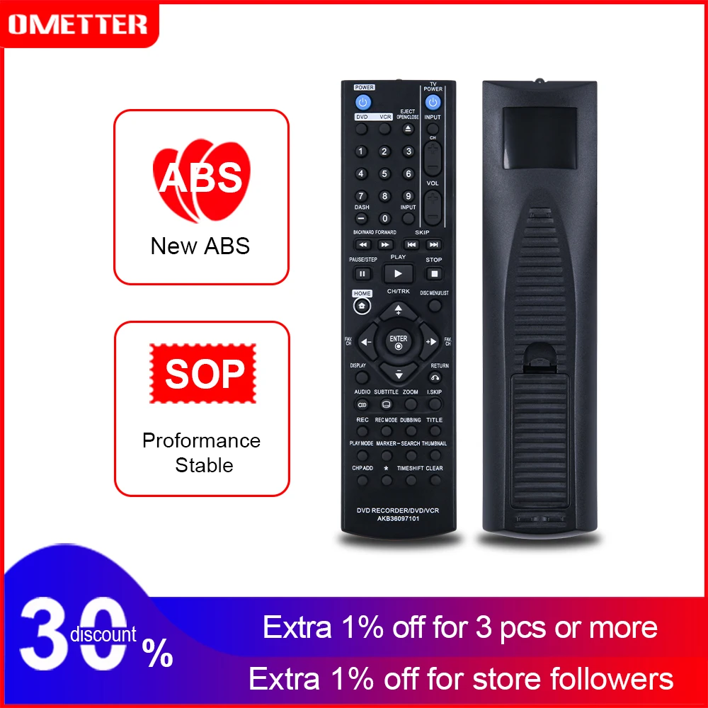 Пульт дистанционного управления AKB36097101 для LG DVD-рекордера DVD VCR RC897T RC397HM пульт |
