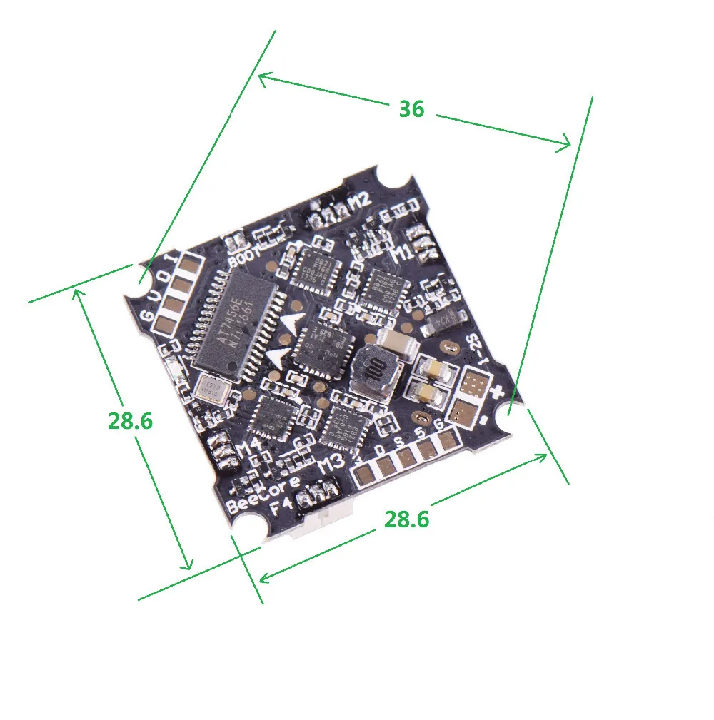 BeeCore F4 OSD встроенный 4в1 10A ESC управление полетом поддержка DSHOT Oneshot125 Multishot PWM для FPV гоночного дрона