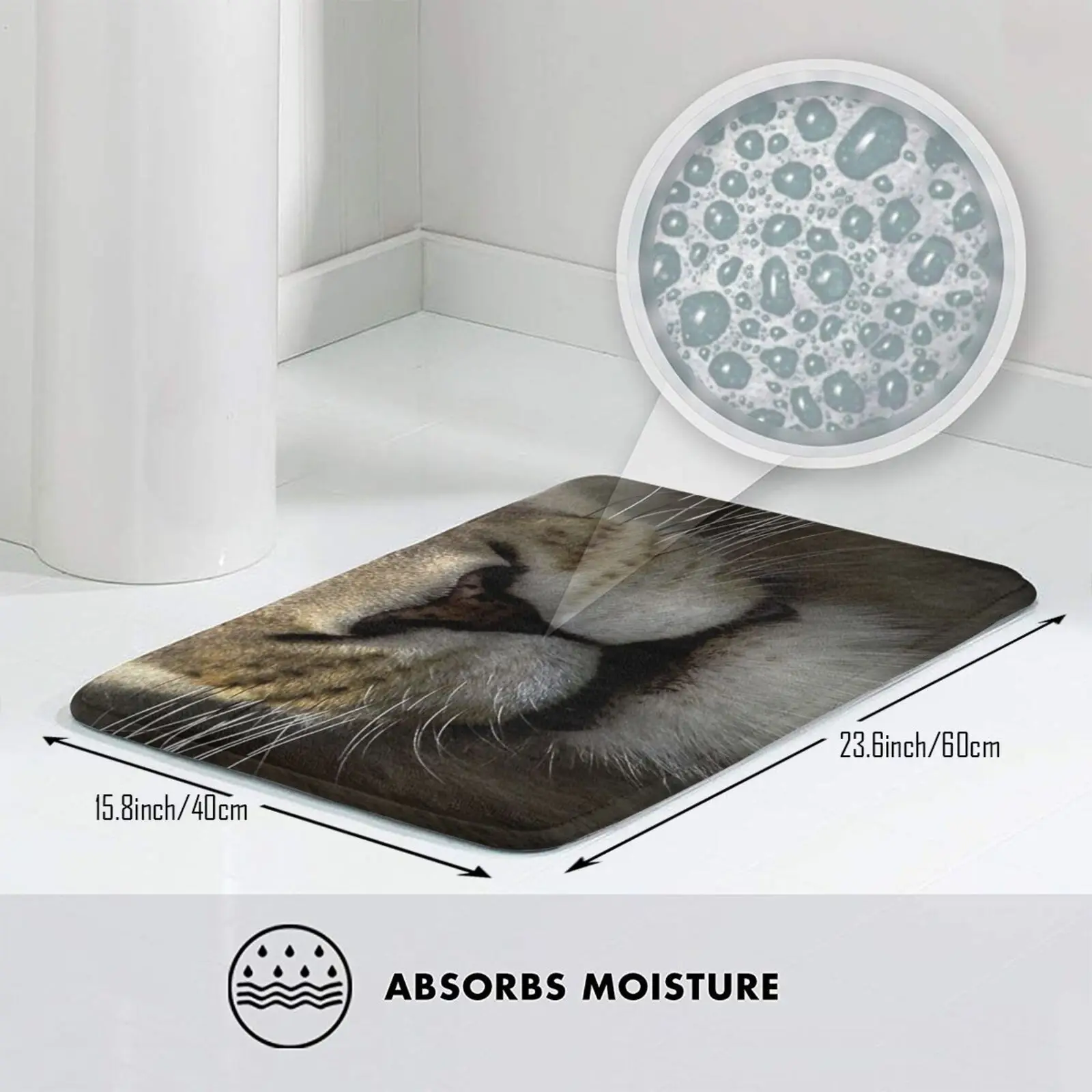 Сексуальный коврик для львины Противоскользящие коврики пола спальни носа