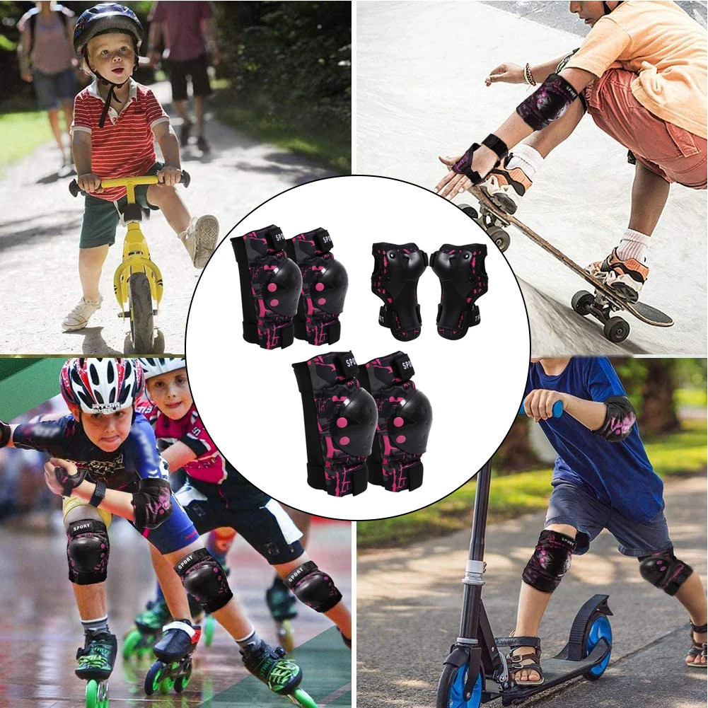 

Skating Protective Gear Set Skateboard Children And Adults Riding Roller Skating Protective Gear Set Knee Wrist Guard Elbow Pads