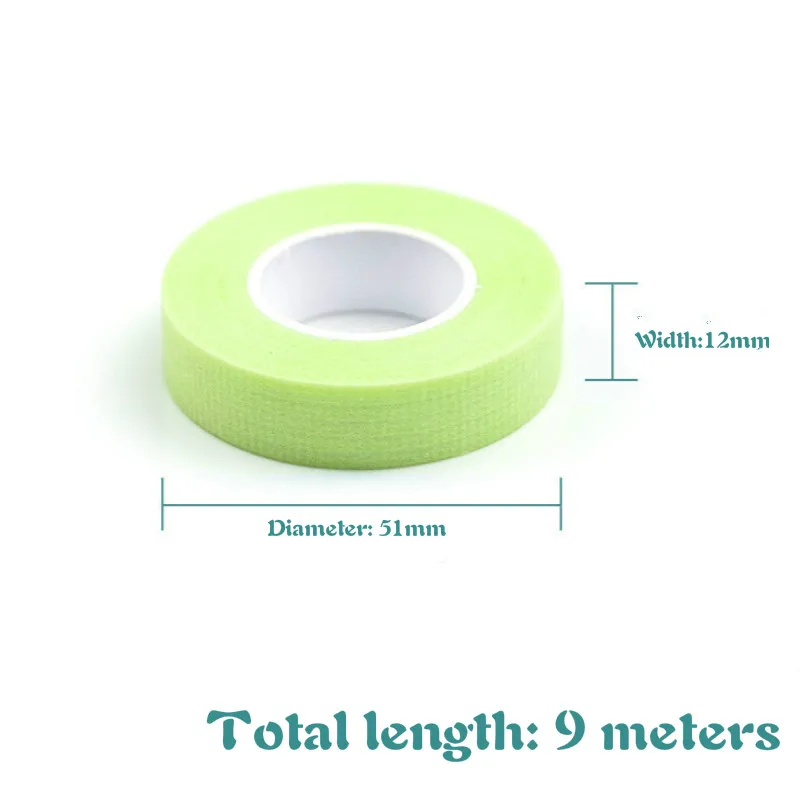 

9m Japanese grafted eyelash isolation tape with holes breathable sensitive resistant Non-woven Patches colours eye pad