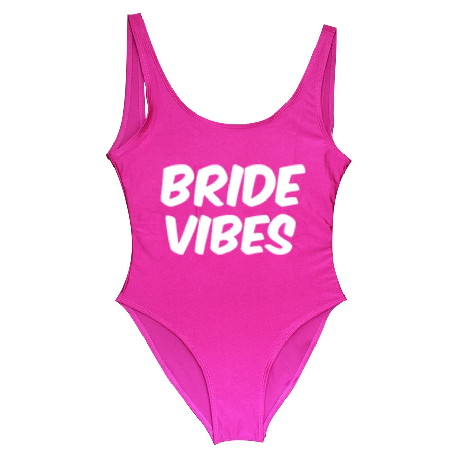 Женский слитный купальник невесты монокини для свадебной вечеринки подружки