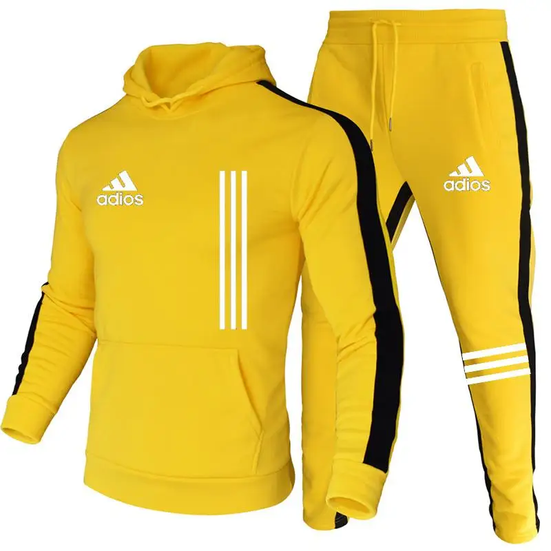 

The New Brand adios Men's Hoodie Sports Suit Cotton Drawstring Sportswear Trend Fashion Autumn And Winter Pullover Suit