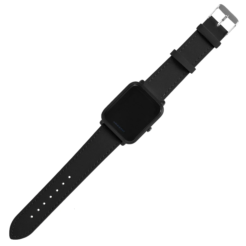 Винтажный Матовый кожаный ремешок для Xiaomi Huami Amazfit Bip Lite Молодежные наручные часы