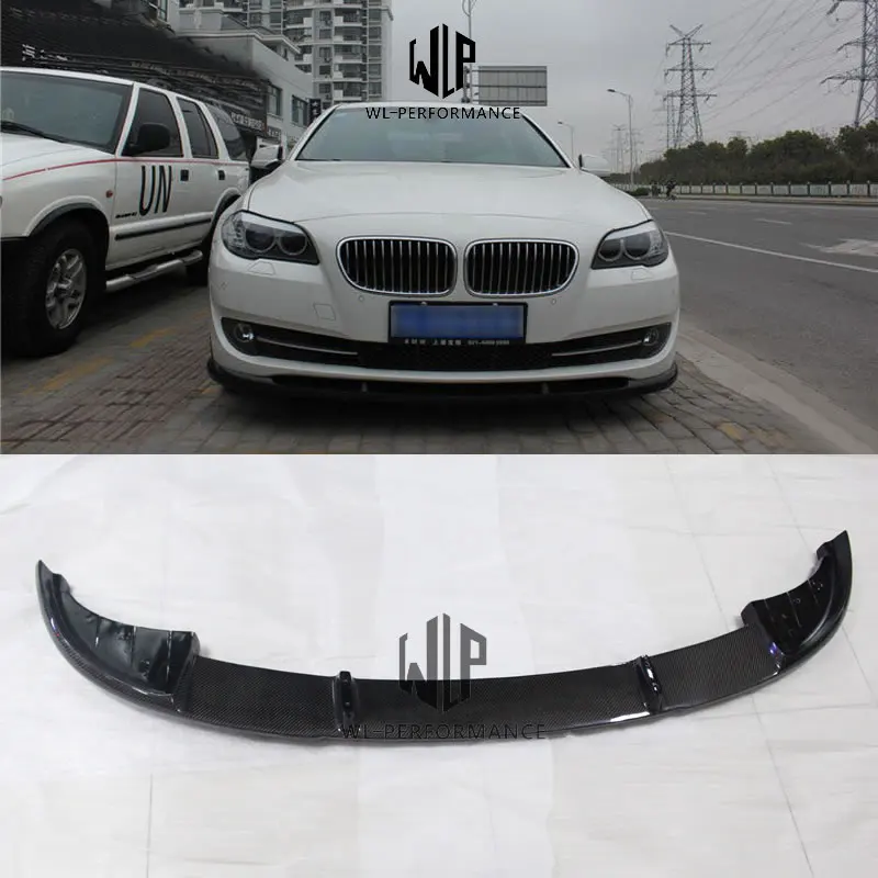 F10 M5 H стильный спойлер из углеродного волокна автомобильный передний бампер губы