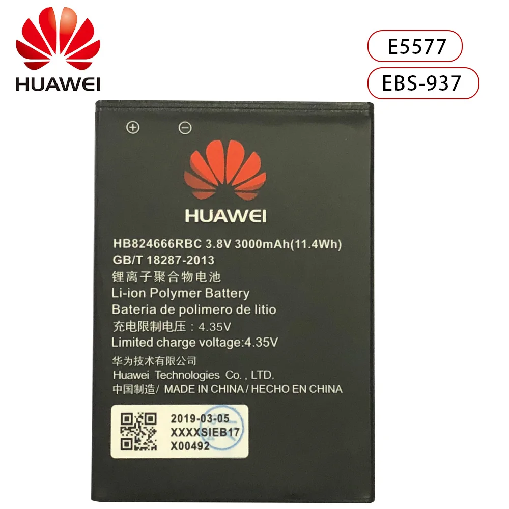 Оригинальный Huawei HB824666RBC литий ионный аккумулятор для телефона E5577 ebs 937 WIFI роутер