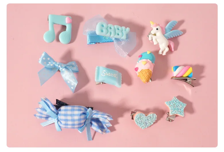 Аксессуары для волос ручной работы Sweet Lo Mother розовые и синие фиолетовые желтые