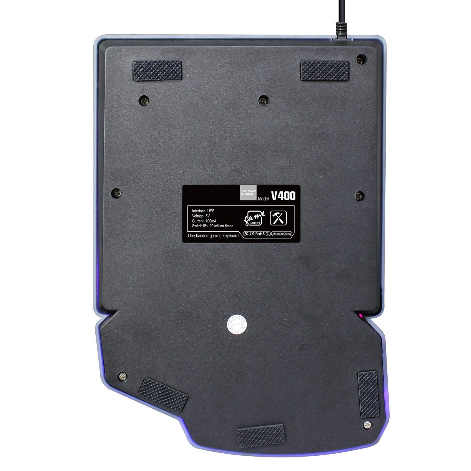 

Wired Gaming Keypad With RGB Backlight 35 Keys One-Handed Keyboard