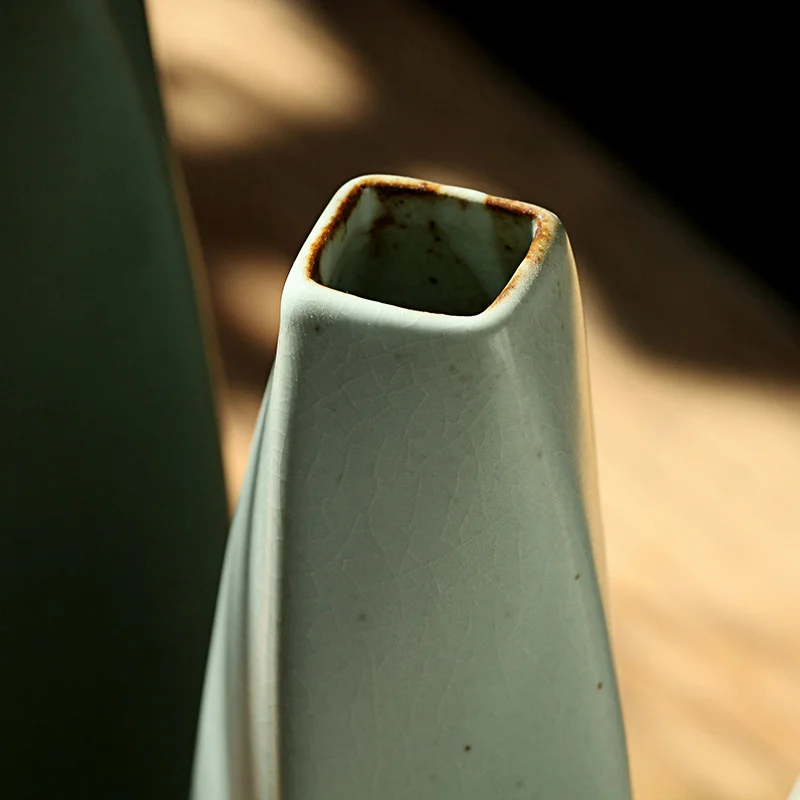 Японская фотография Цветочная посуда грубая керамика дзен вставка мягкое