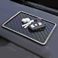 18 14cm Anti Slip Mat Crystal Rhinestone Automobile Silicone Non-Slip Mat Pad Car Sticky for GPS Phone Car Interior Accessories