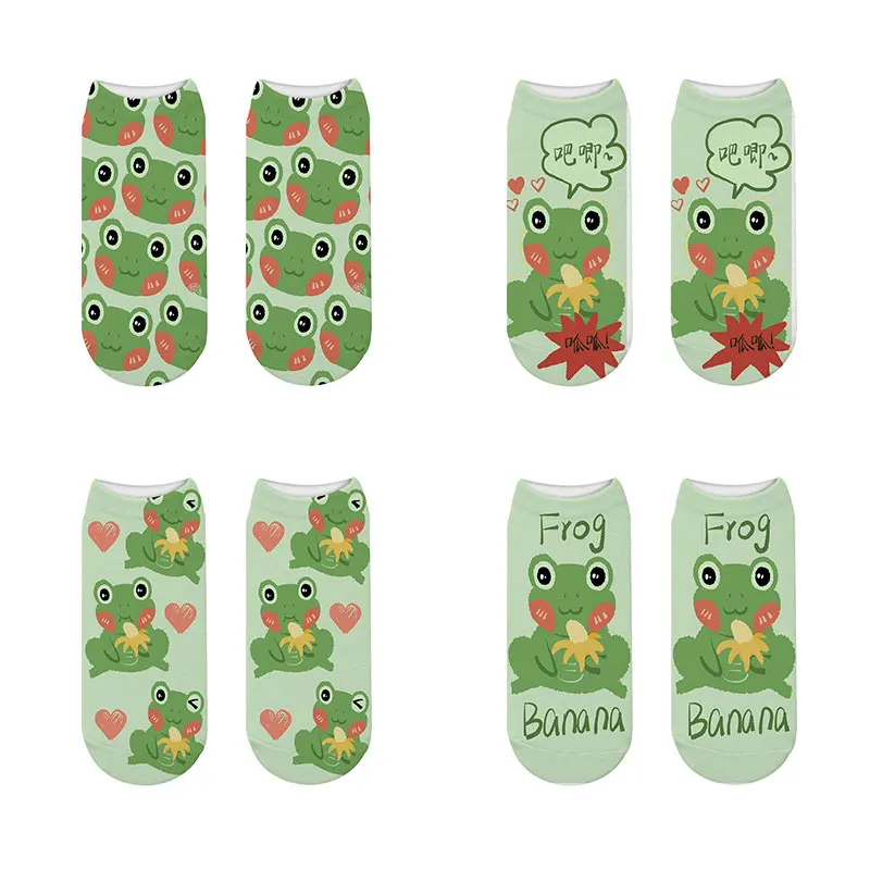 Новые модные женские бриджи с мультяшными животными лягушки хлопковые короткие