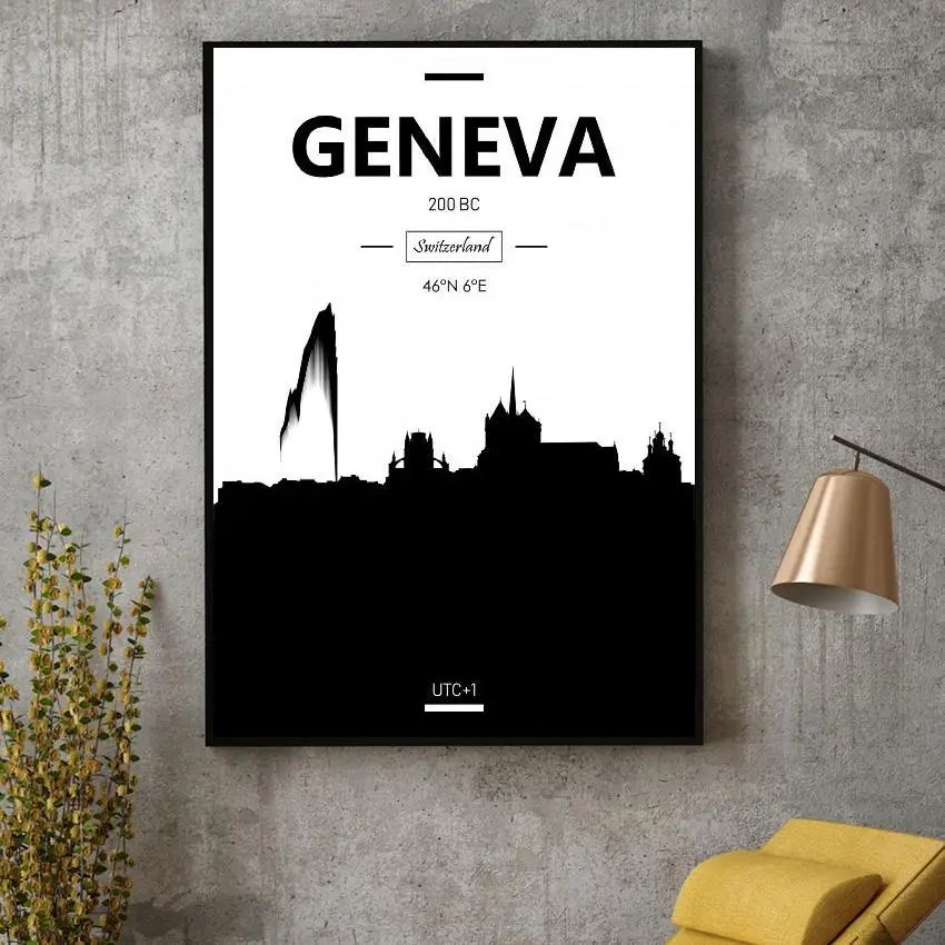 

Geneva Art Canvas Poster Home Decoration Painting No Frame