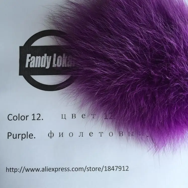 RF1806 Purple Fandy lokar шуба из натурального Лисьего меха женская зимняя мода натуральный Лисий мех пальто стоячий воротник пальто женская натуральная Меховая куртка RF1806 - Цвет: RF1806 Purple