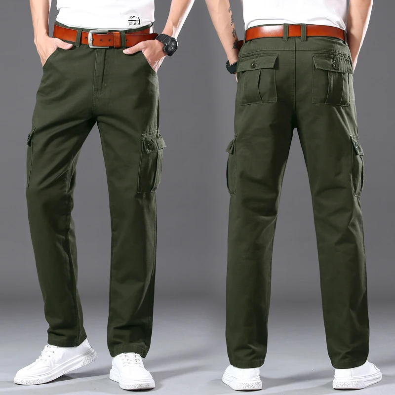 

Модные 2021 повседневные мешковатые армейские тактические брюки для улицы, мужские боевые хлопковые комбинезоны, военные камуфляжные брюки ...