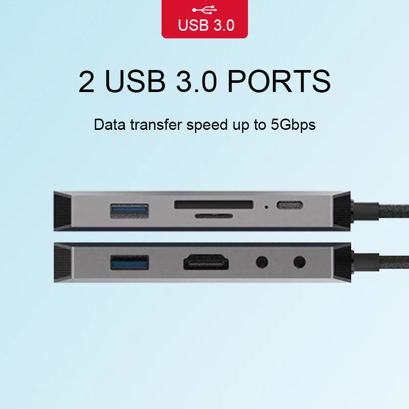 USB C концентратор тип C аудио Dex станция Thunderbolt 3 с HDMI 4K RJ45 1000 Мбит/с USB 3,0 для samsung Note 8 S8 S9 Macbook Pro huawei