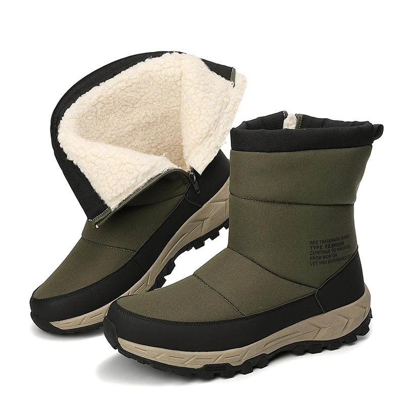 

High Quality Snow Boots Men Winter Sneakers Bota Coturnos Masculino Men High Top Sneakers Cotton Shoes Men Outdoor Sports Shoes