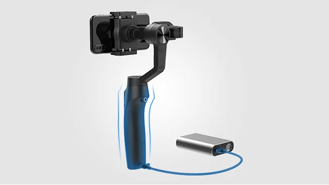 Moza Mini-MI 3-Axis смартфон Беспроводной зарядки шарнирный стабилизатор для камеры GoPro, несколько предметов обнаружения, начальном этапе режим, таймлапс