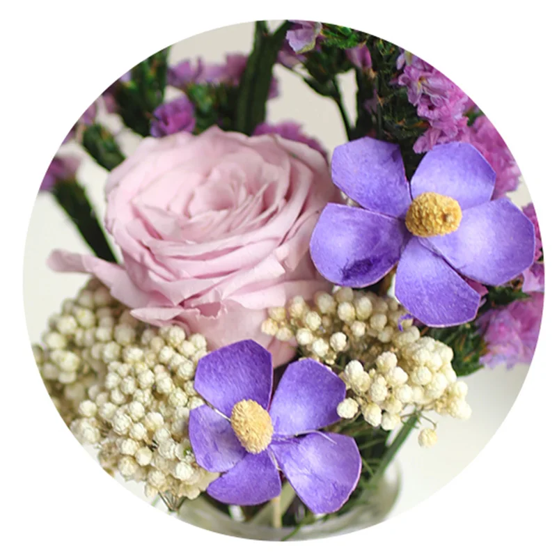 Сохраненные свежие цветы домашнее украшение в европейском стиле сухие с