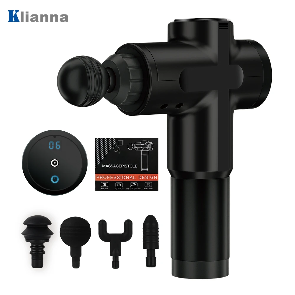Новый мышечный массажный пистолет ударный Вибрационный Электрический массажер