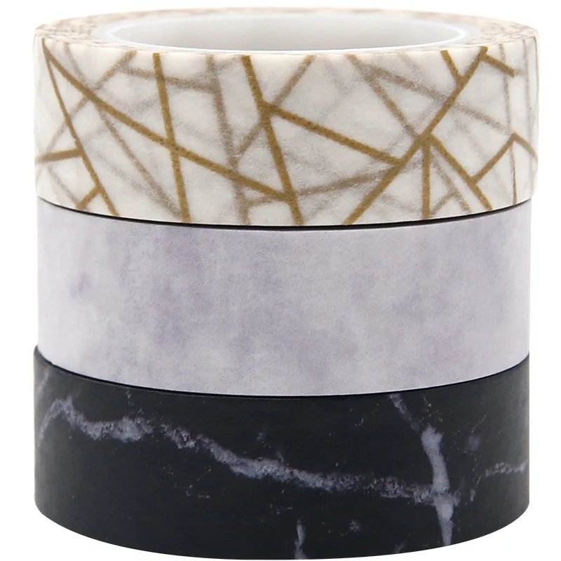 Мраморный дизайн набор бумажной ленты Washi планировщик блокнот и журналы