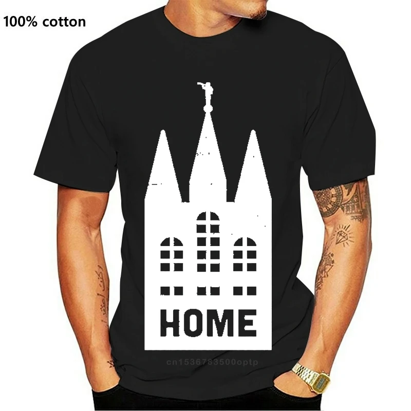 

New Men's Home | LDS Mormon Temple t shirt Custom 100% cotton Round Collar Novelty Anti-Wrinkle Casual Summer Style Pictures shi