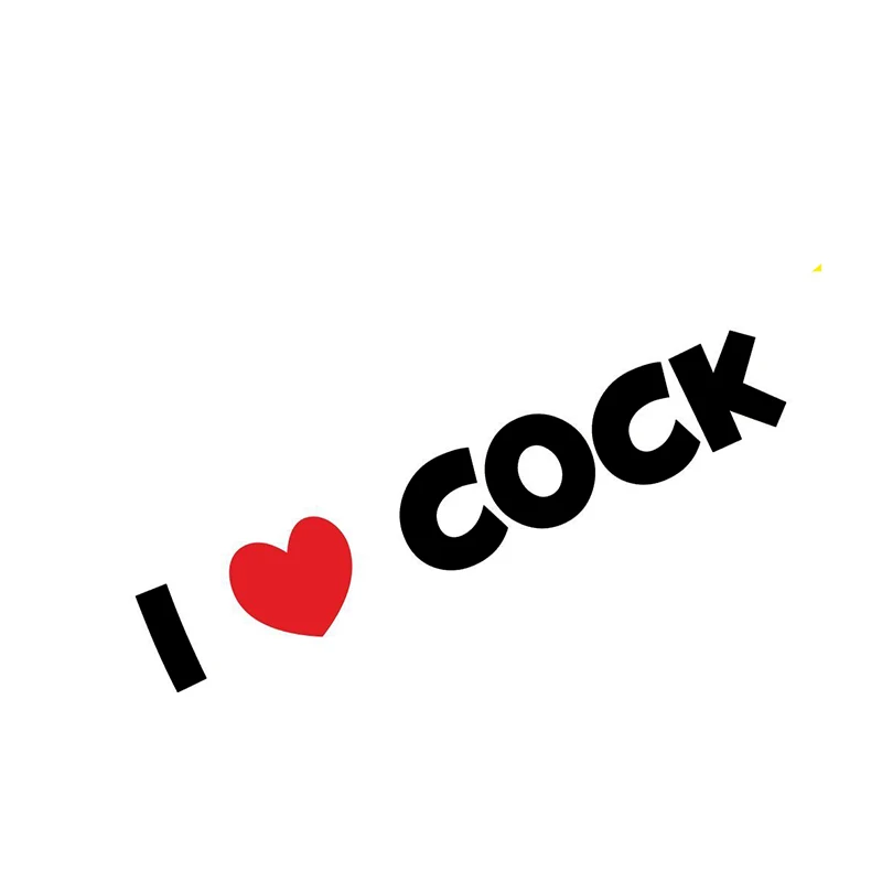 

I Love Cock Window Car Vinyl Car Sticker Joke Fun Funny Jdm Euro Bomb Vw Decal