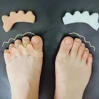 4pcs soft gel toes separator bunion corrector big toe straightener spacers stretchers spreader thumb corrector feet care tool