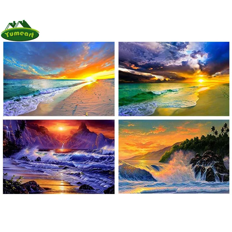 YUMEART 5D алмазная вышивка сделай сам картина с квадратными стразами крестиком