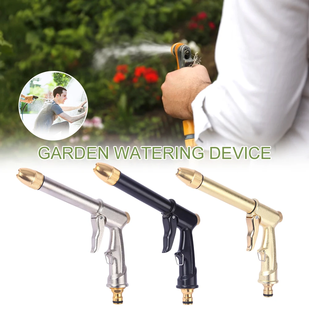 

Multifunctional Water Gun Hose Garden Hose Retractable Magic Rubber Hose EU High Pressure Car Wash Hose And Metal Spray Gun