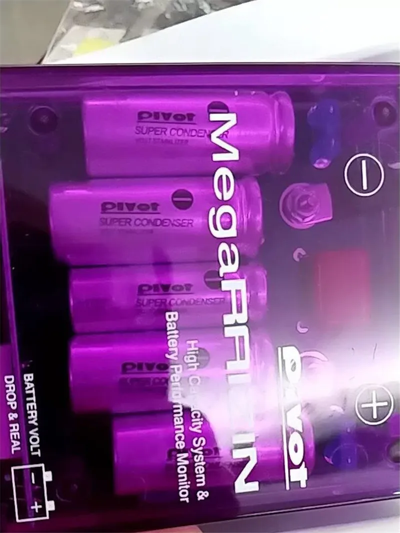 

Universal Car Fuel Saver Voltage Stabilizer Regulator Grounding Purple Pivot Mega Raizin Digital Display