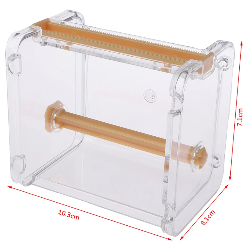 

Portable Transparent Adhesive Tape Dispenser Cutter Desk Washi Tape Holder Storage Box Organizer Office School Stationery Supply