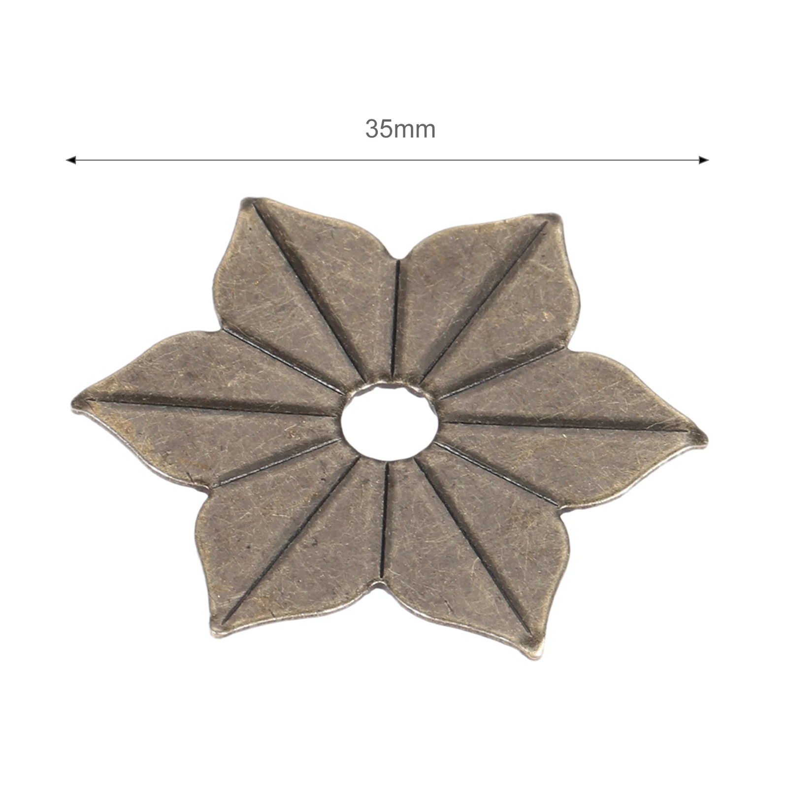 Древесный цветочный уголок DRELD из сплава в винтажном стиле с плоской задней