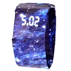 Мужские водонепроницаемые электронные часы со светодиодной подсветкой и сенсорным экраном