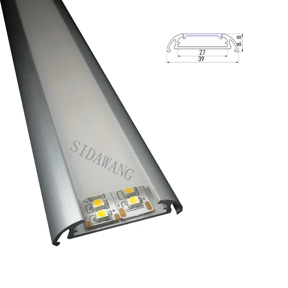 Светодиодный канал 2 м светодиодный алюминиевый профиль для двухрядной ленты 26