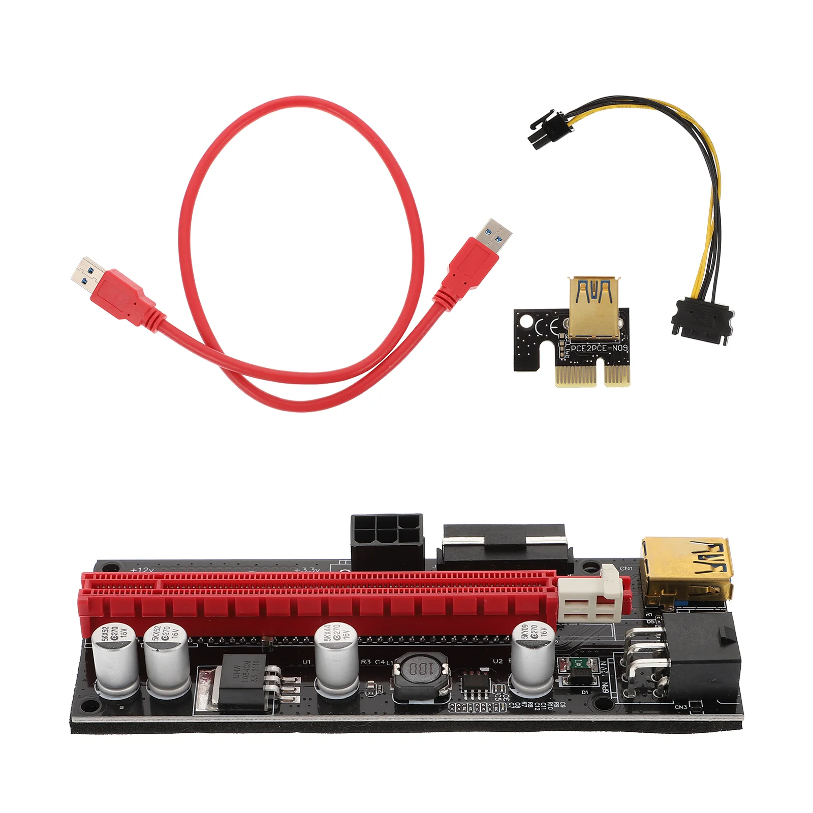 

1 компл. PCI-E 1x до 16x удлинитель PCI-E адаптер для майнинга PCI-E